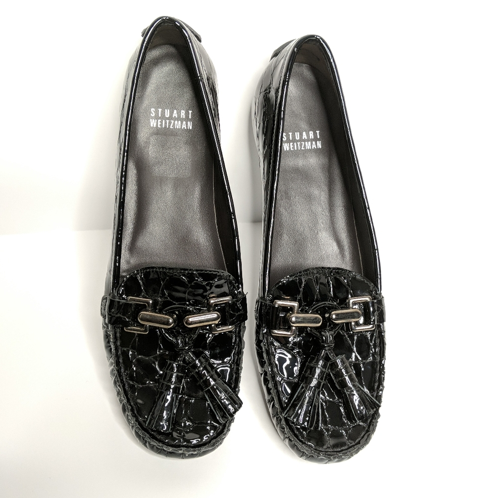 Stuart Weitzman Black Rascal Loafer Size 7 - image 2
